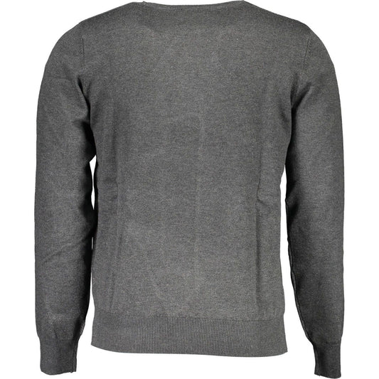 U.S. Grand Polo Gray Viscose Men Sweater U.S. Grand Polo