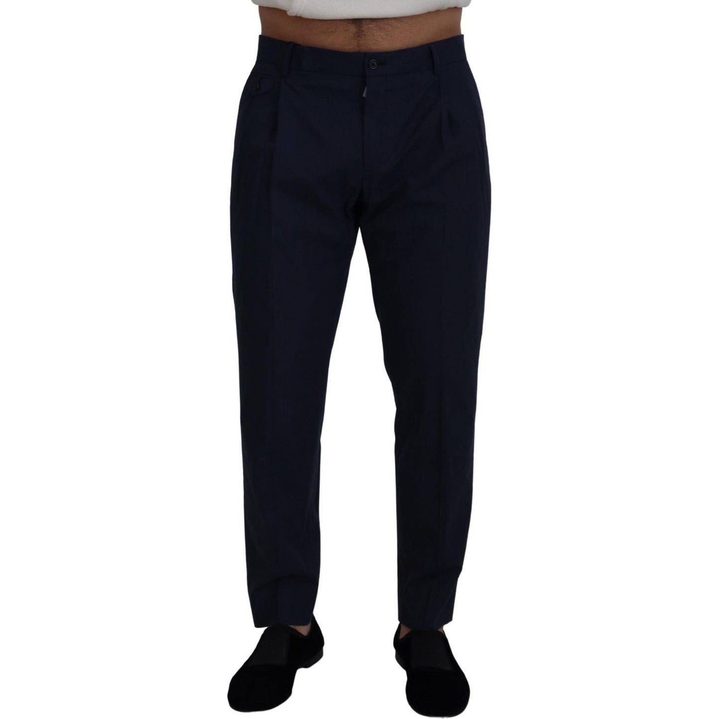 Dolce & Gabbana Chic Slim Fit Chinos in Blue Dolce & Gabbana