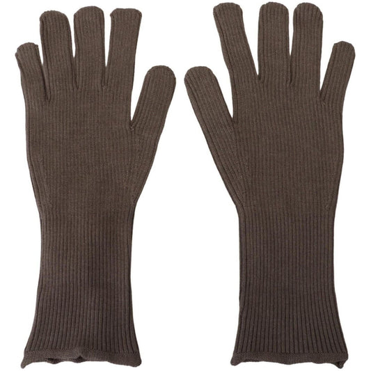 Dolce & Gabbana Elegant Cashmere-Silk Blend Winter Gloves Dolce & Gabbana