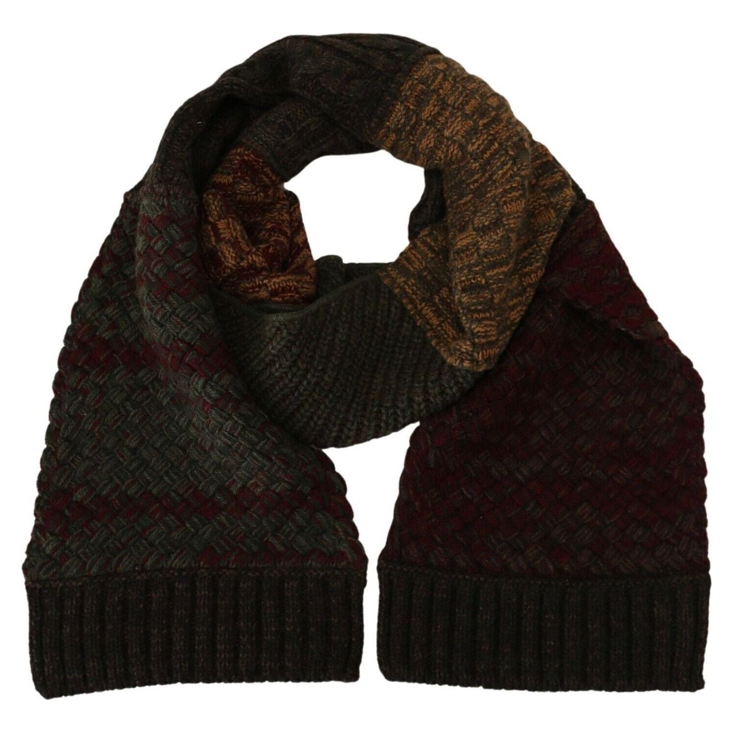 Dolce & Gabbana Elegant Cashmere-Wool Blend Men's Scarf Dolce & Gabbana