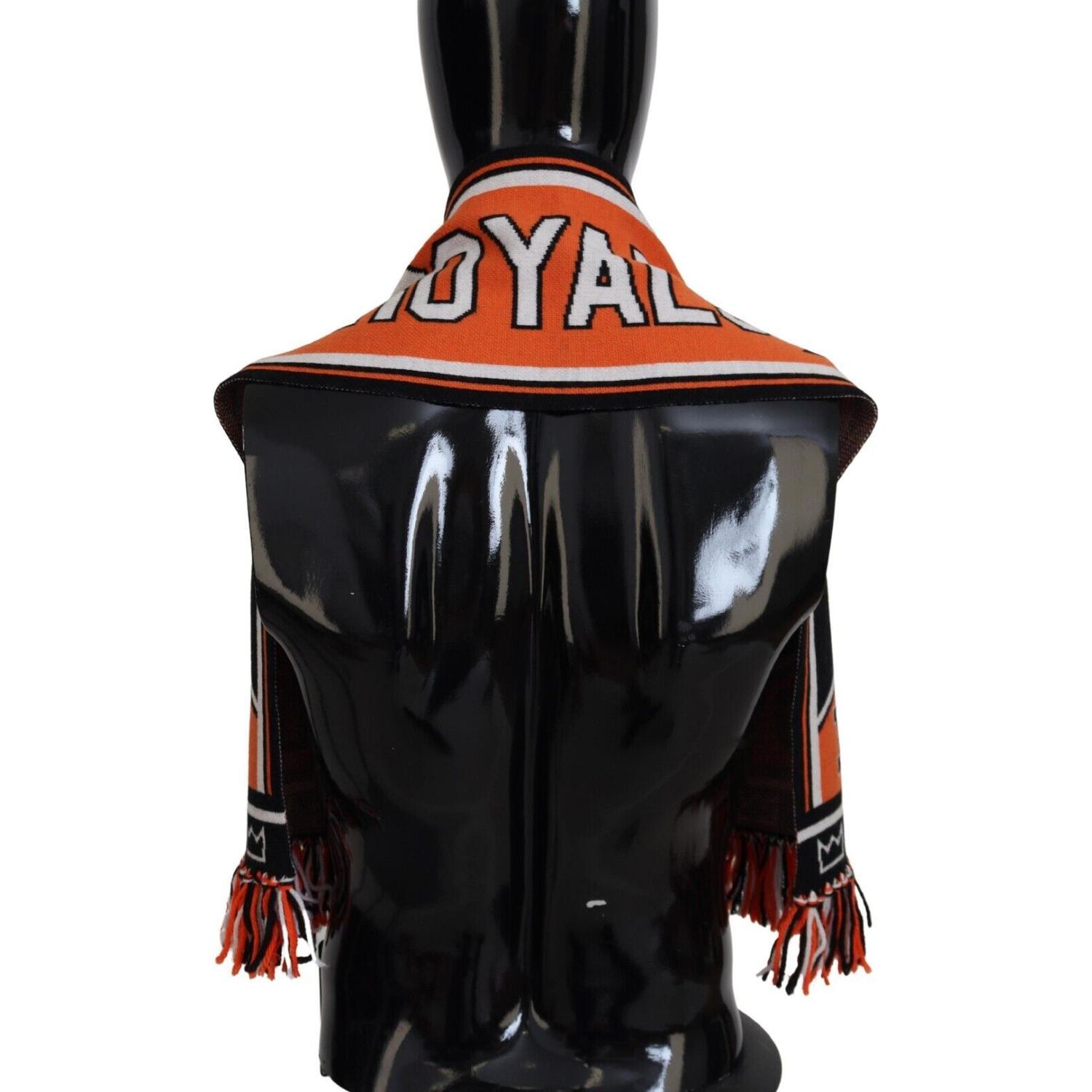 وشاح رجالي أنيق متعدد الألوان من الصوف والكشمير من دولتشي آند غابانا