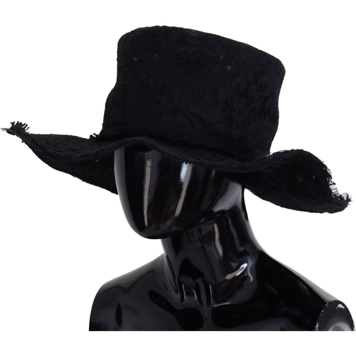 Dolce & Gabbana Elegant Black Top Hat - Timeless Fashion Statement Dolce & Gabbana