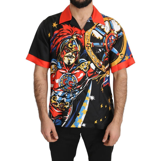 Dolce & Gabbana Multicolor Silk Casual Elegance Shirt Dolce & Gabbana