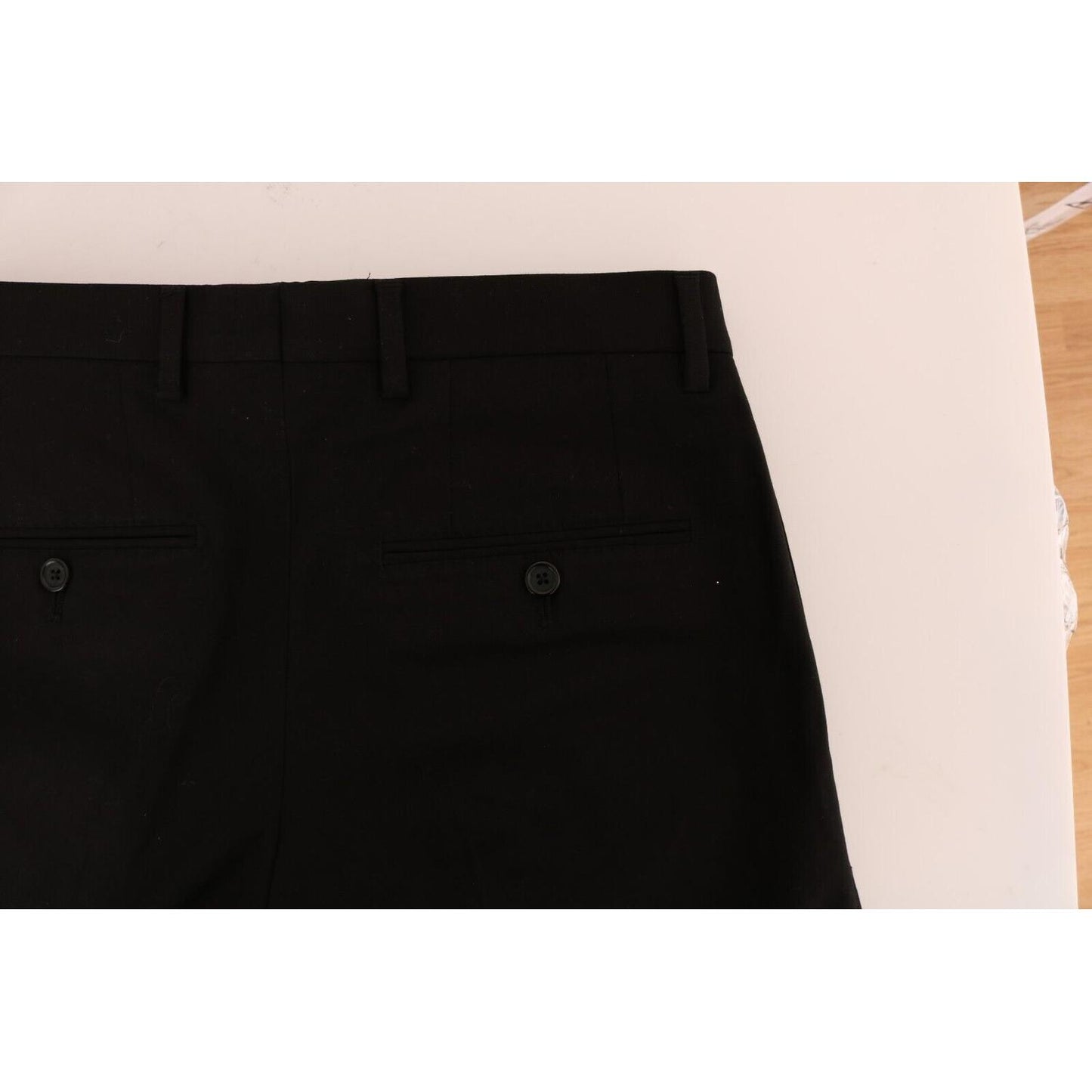 Dolce & Gabbana Elegant Black Cotton Stretch Pants Dolce & Gabbana