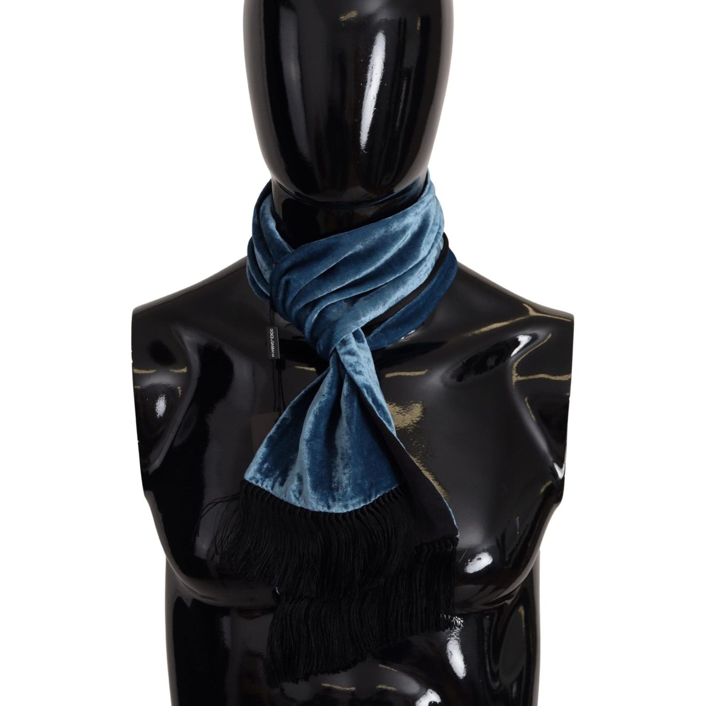 Dolce & Gabbana Elegant Silk Men's Scarf in Regal Blue Dolce & Gabbana