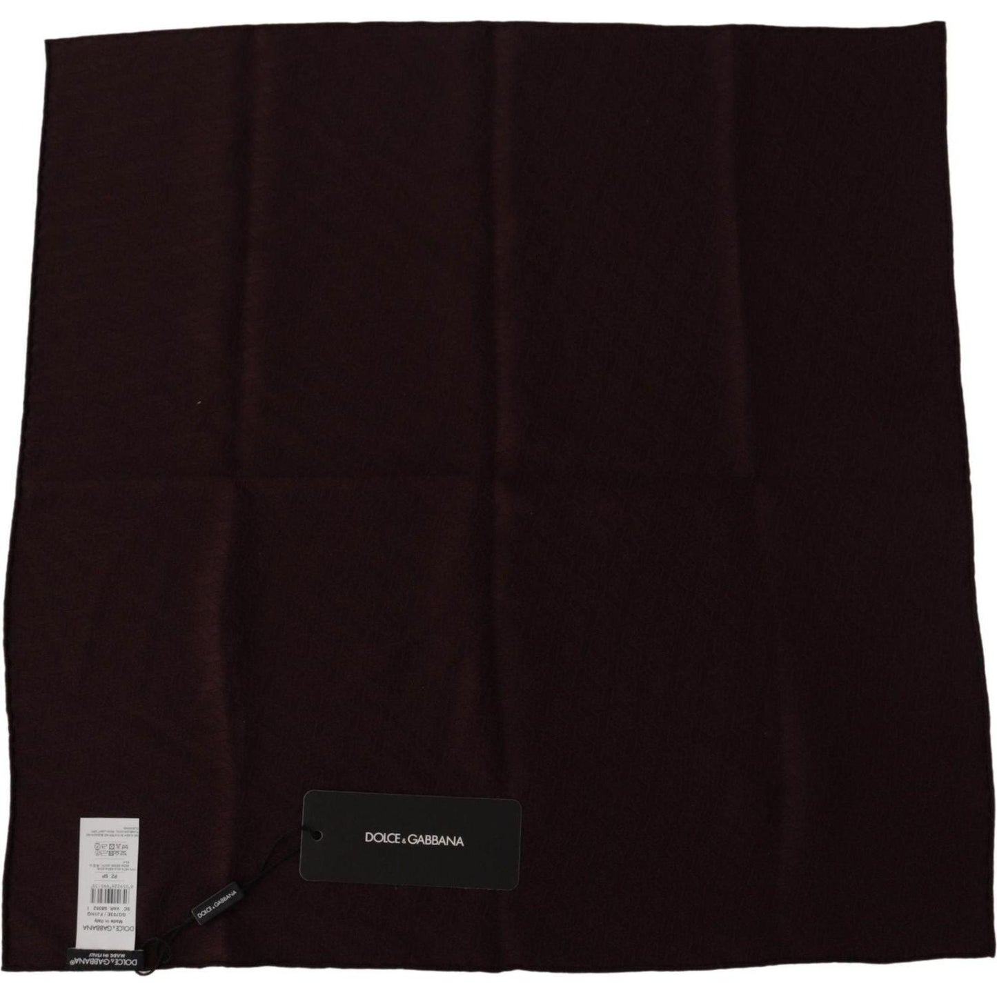 Dolce & Gabbana Elegant Silk Square Men's Scarf Dolce & Gabbana