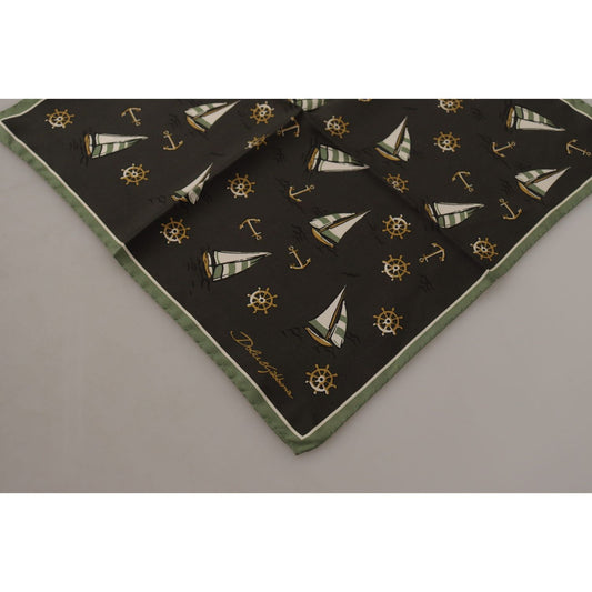 Dolce & Gabbana Elegant Multicolor Silk Men's Square Scarf Dolce & Gabbana