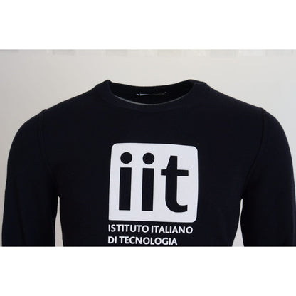 Dolce & Gabbana Blue Cashmere iit Print Pullover Sweater