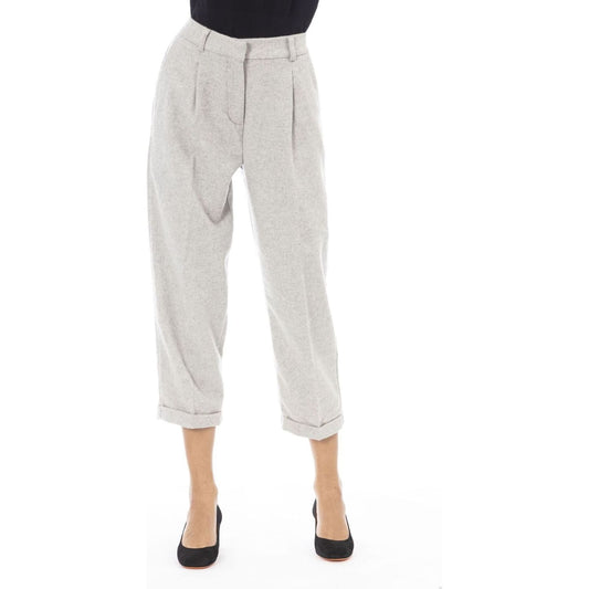 Alpha Studio Trousers Trousers Alpha Studio Light Gray