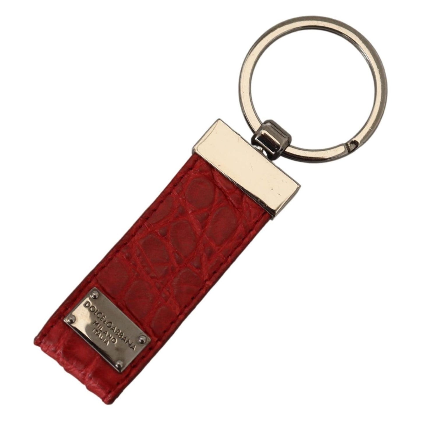 Dolce & Gabbana Chic Red Leather Keychain & Charm Accessory Dolce & Gabbana