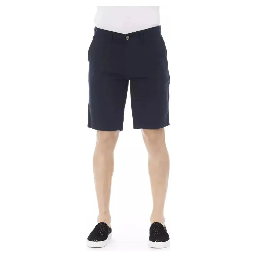 Baldinini Trend Blue Cotton Men Bermuda Short