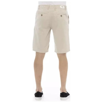 Baldinini Trend Beige Cotton Men Short