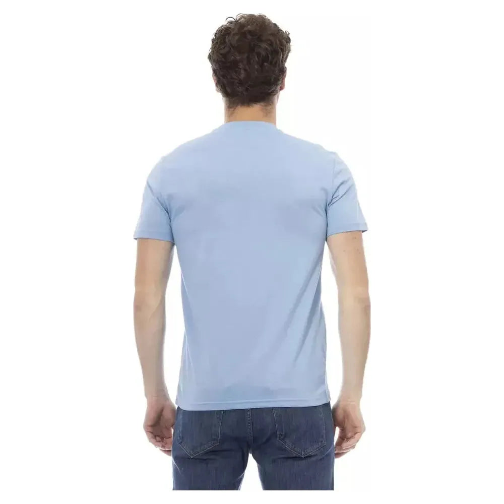 Baldinini Trend Light Blue Cotton Men T-Shirt