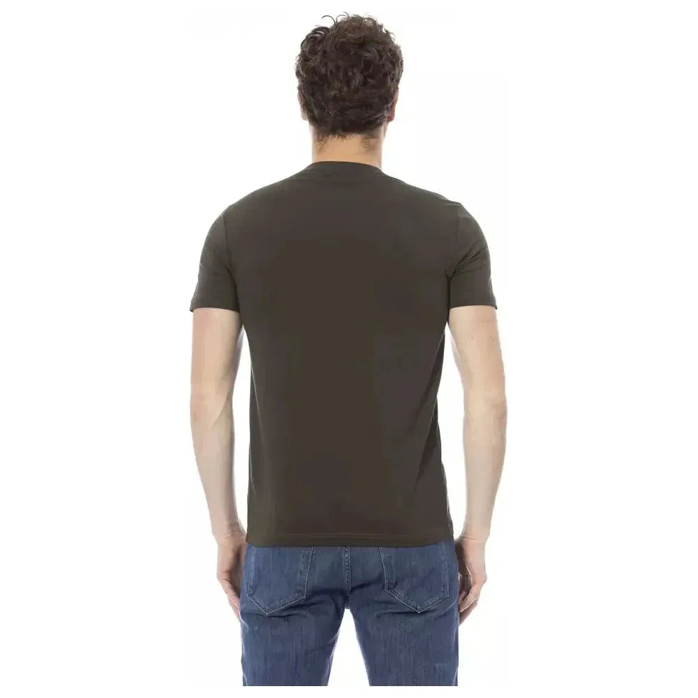 Baldinini Trend Green Cotton Men T-Shirt