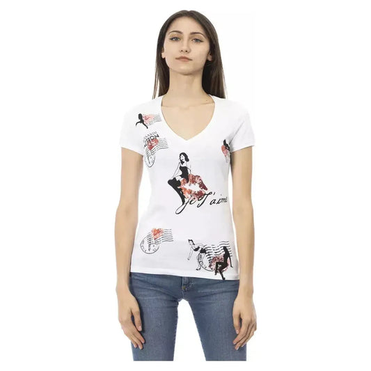 Trussardi Action White Cotton Women's Top