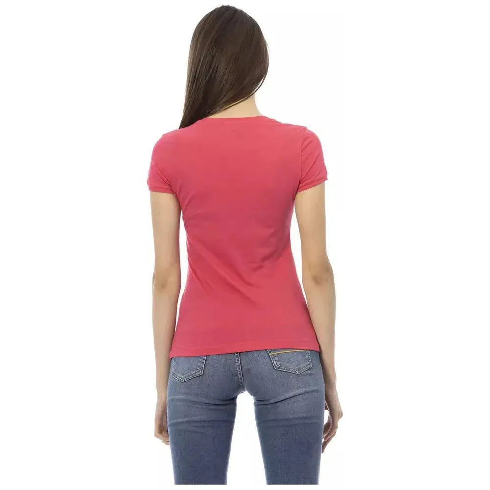 Trussardi Action Pink Cotton Women Top Trussardi Action