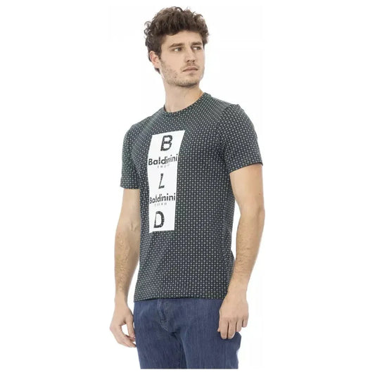 Baldinini Trend Green Cotton Men T-Shirt Baldinini Trend