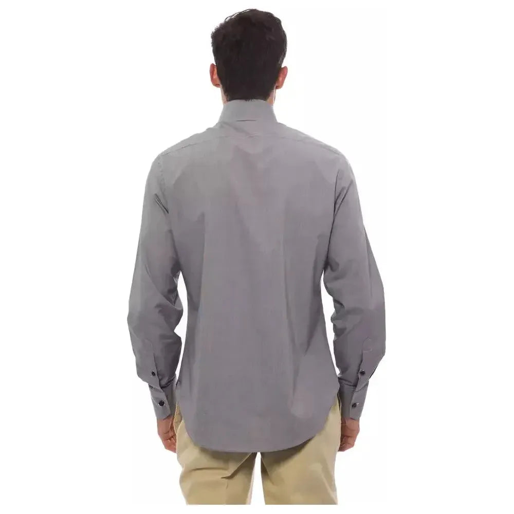 قميص رجالي من القطن باللون الأسود من Billionaire Italian Couture