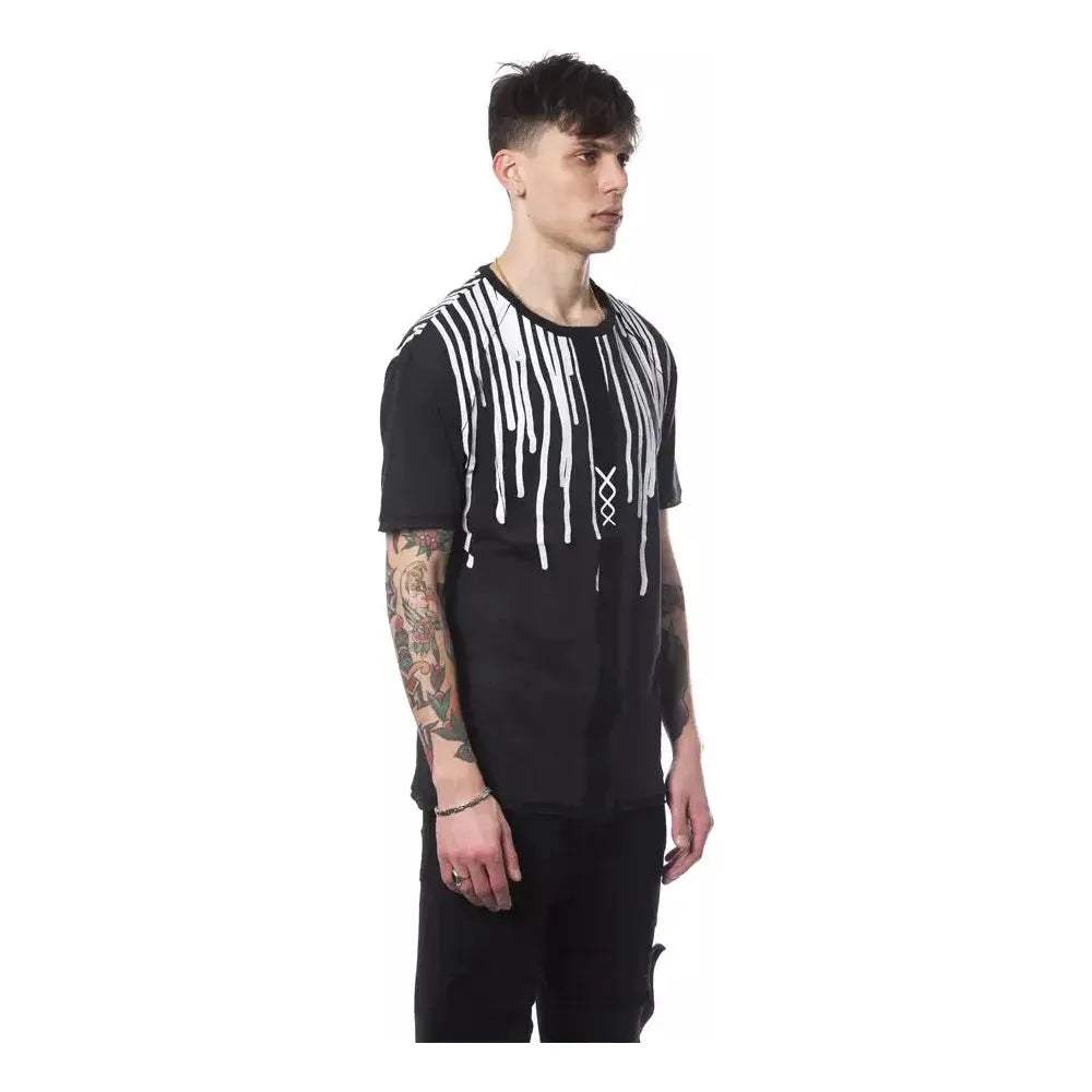 تي شيرت رجالي من القطن باللون الأسود من نيكولو تونيتو