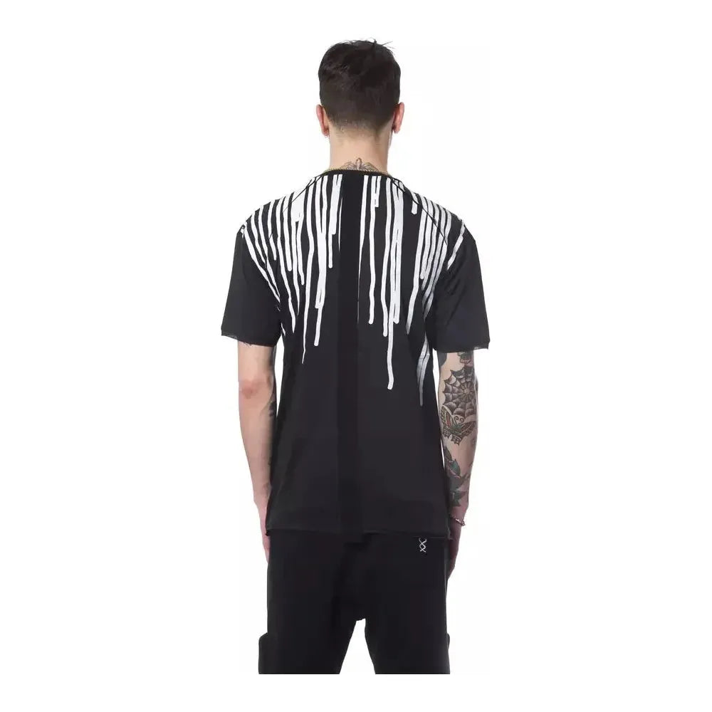 تي شيرت رجالي من القطن باللون الأسود من نيكولو تونيتو