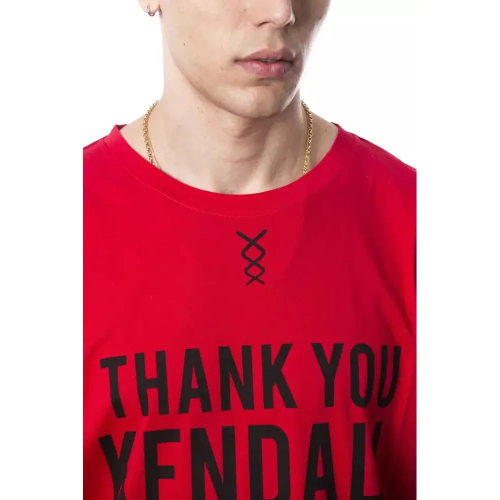 تي شيرت رجالي من القطن باللون الأحمر من نيكولو تونيتو