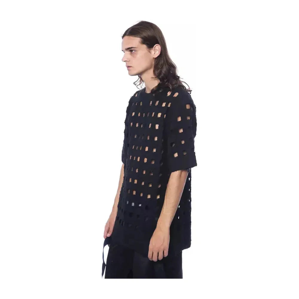 تي شيرت رجالي من القطن باللون الأسود من نيكولو تونيتو