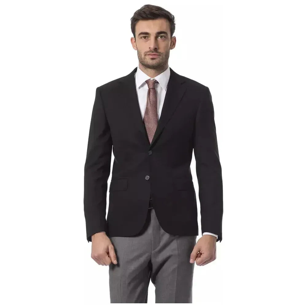 Billionaire Italian Couture Black Wool Men's Blazer Billionaire Italian Couture Dark Slate Gray