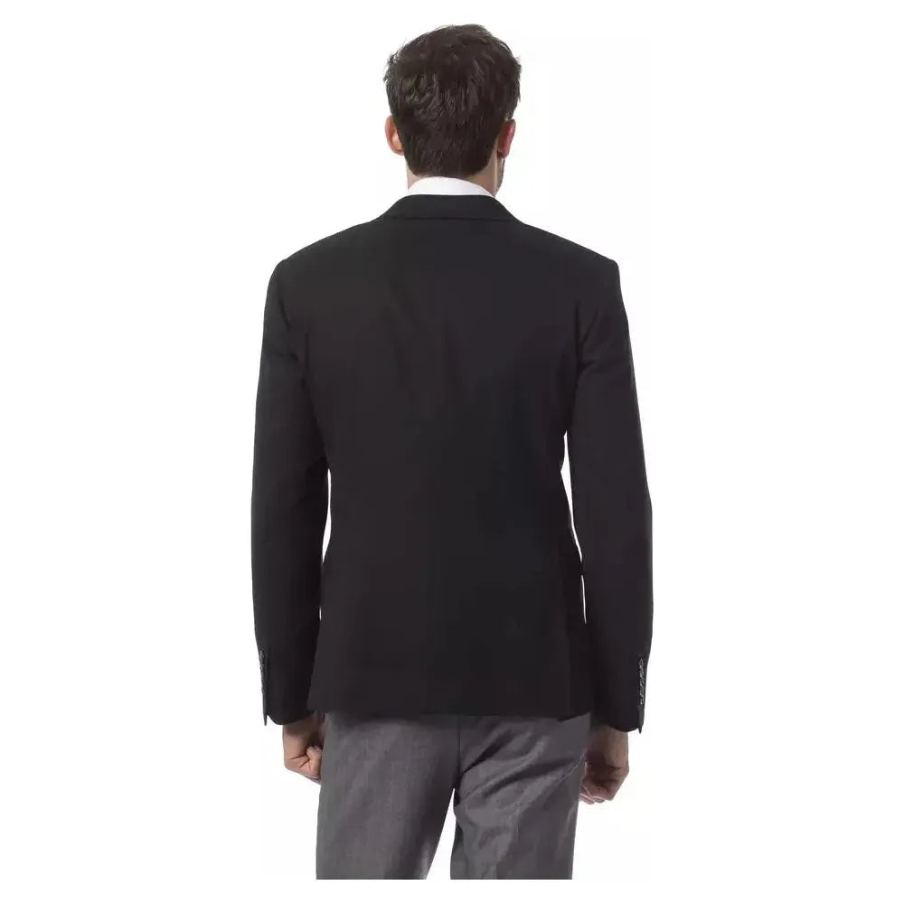 Billionaire Italian Couture Black Wool Men's Blazer Billionaire Italian Couture Dark Slate Gray