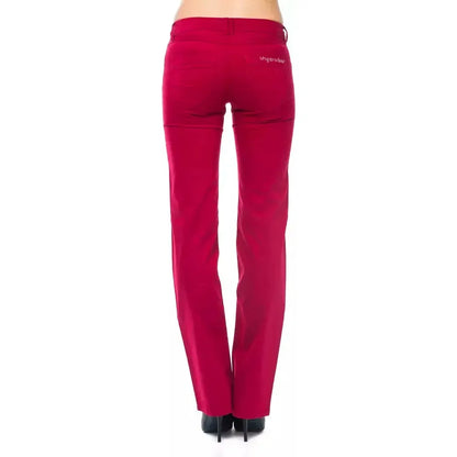 Ungaro Fever Red Cotton Women's Pants