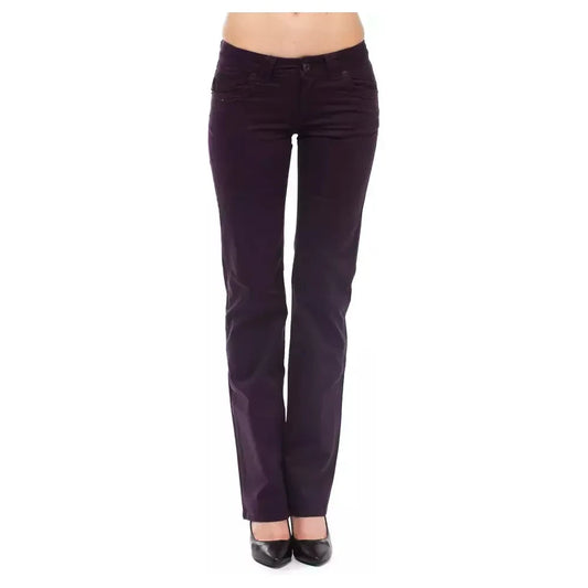 Ungaro Fever Purple Cotton Women Jeans Ungaro Fever