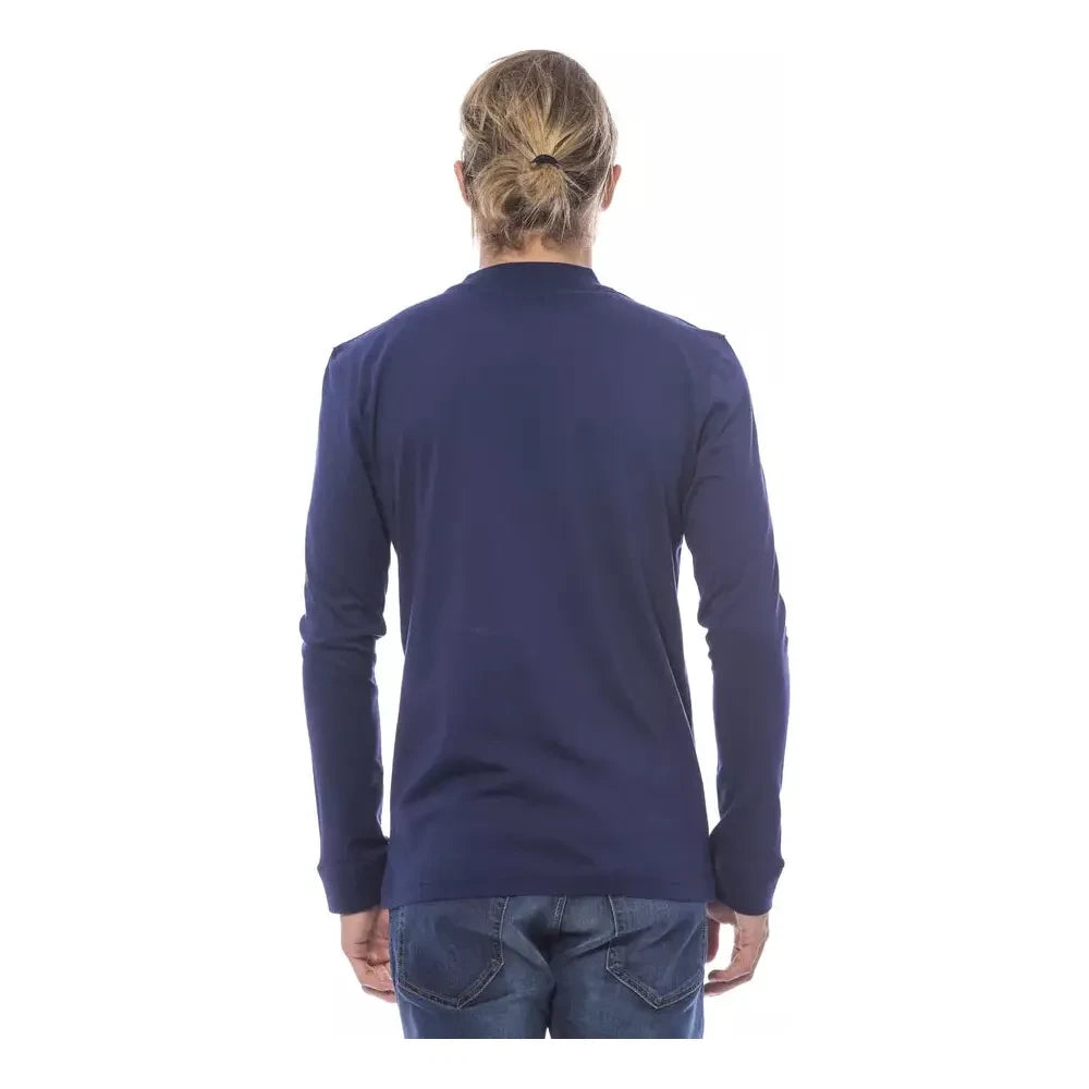 Verri Blue Cotton Men Sweater Verri