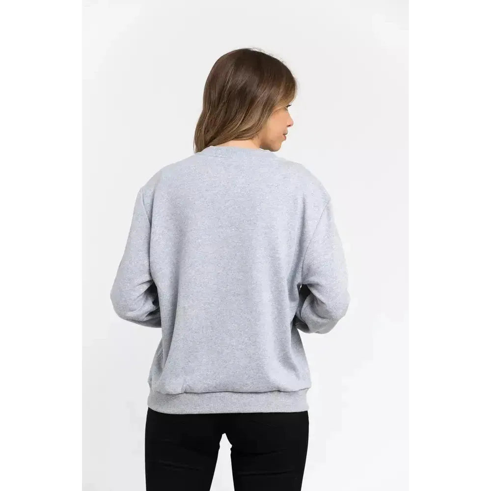 Trussardi Gray Cotton Women Sweater Trussardi