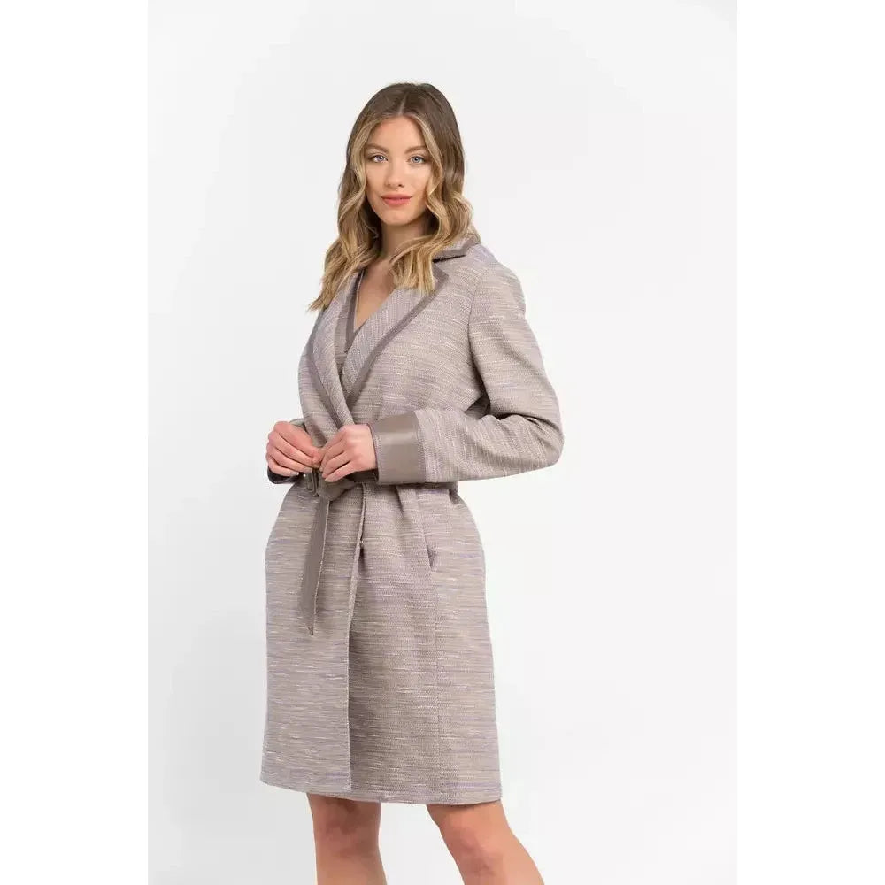 Trussardi Beige Cotton Women Coat