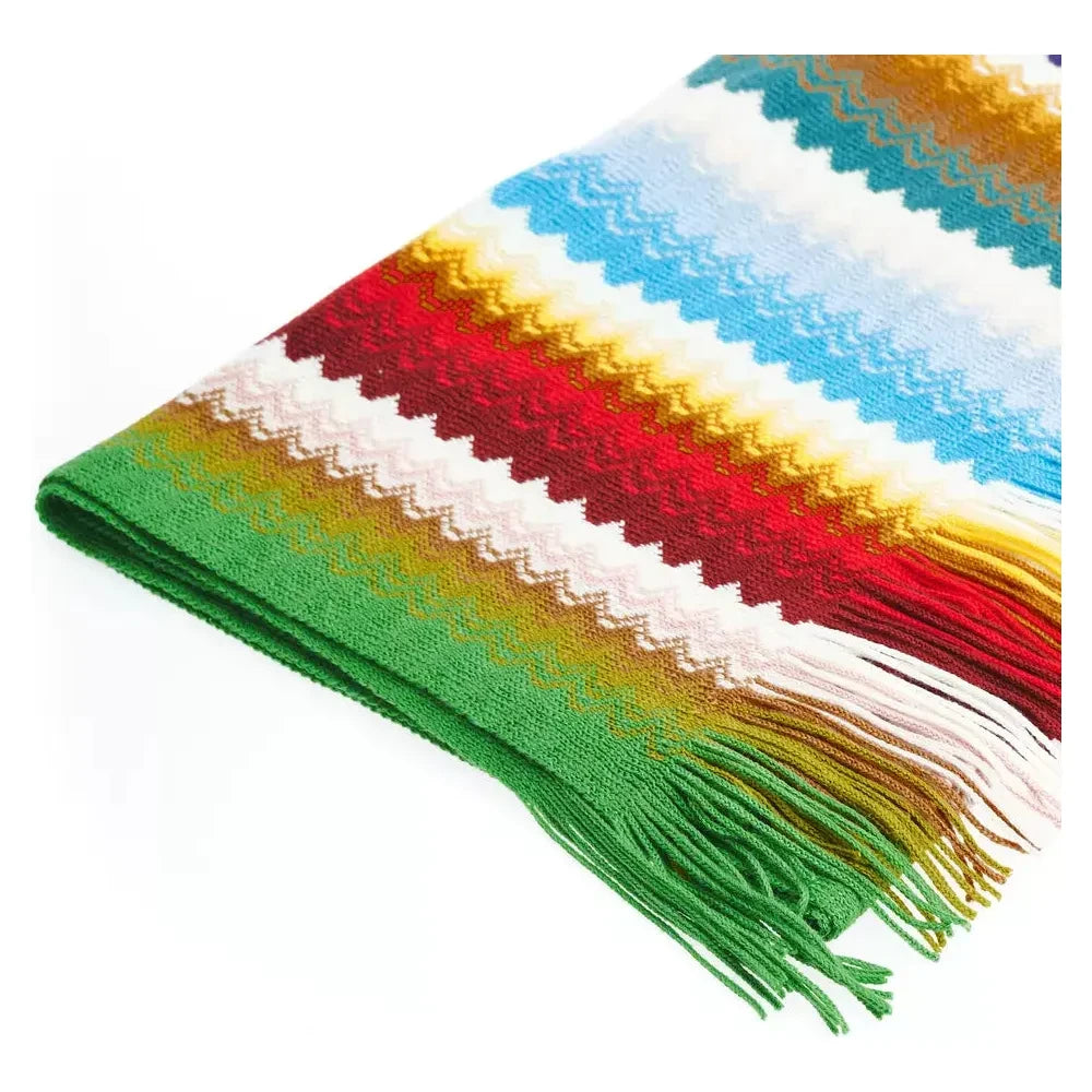 Missoni Multicolor Wool Women Scarf Missoni