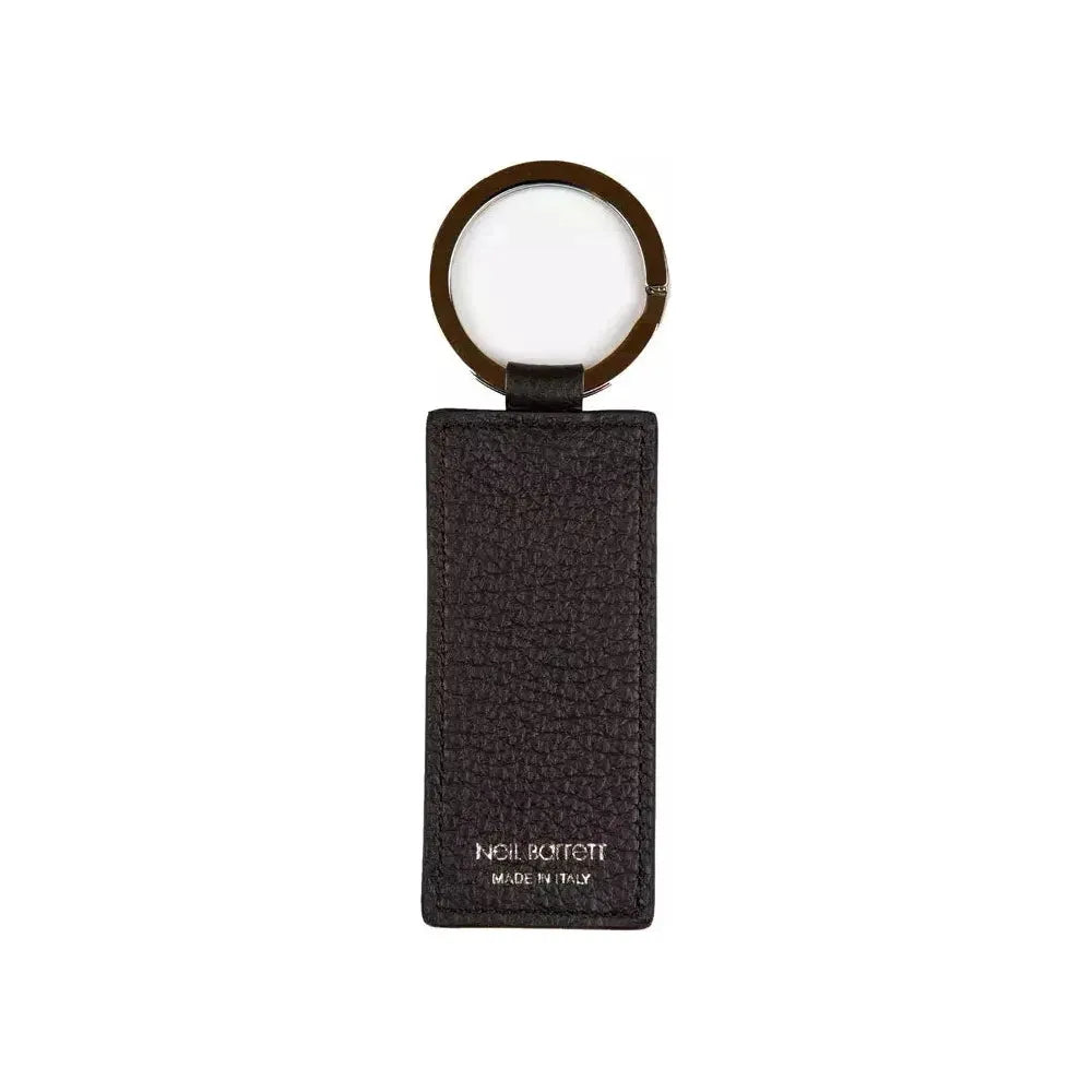 Neil Barrett "Black Leather Men Keychain" Neil Barrett