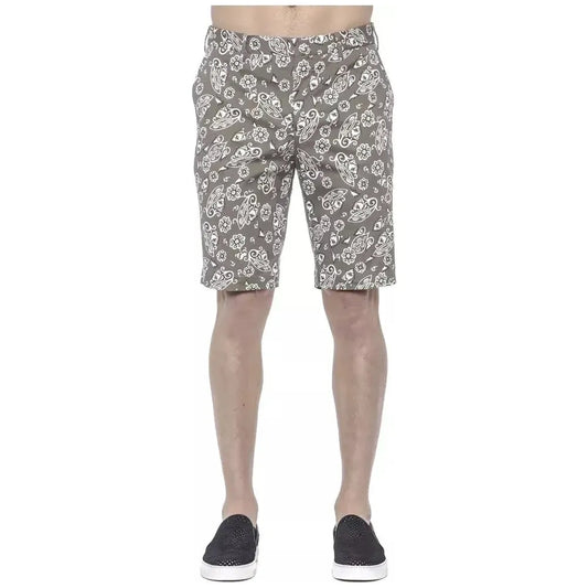 PT Torino Green Cotton Men Bermuda Short