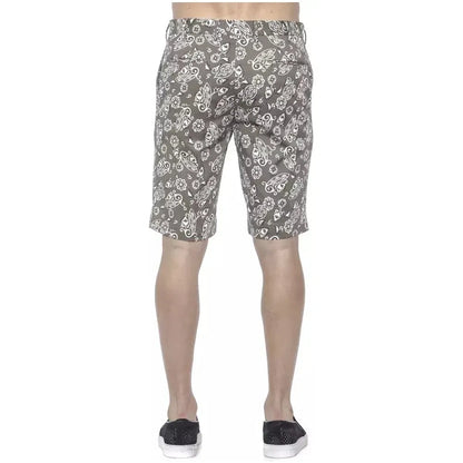 PT Torino Green Cotton Men Bermuda Short