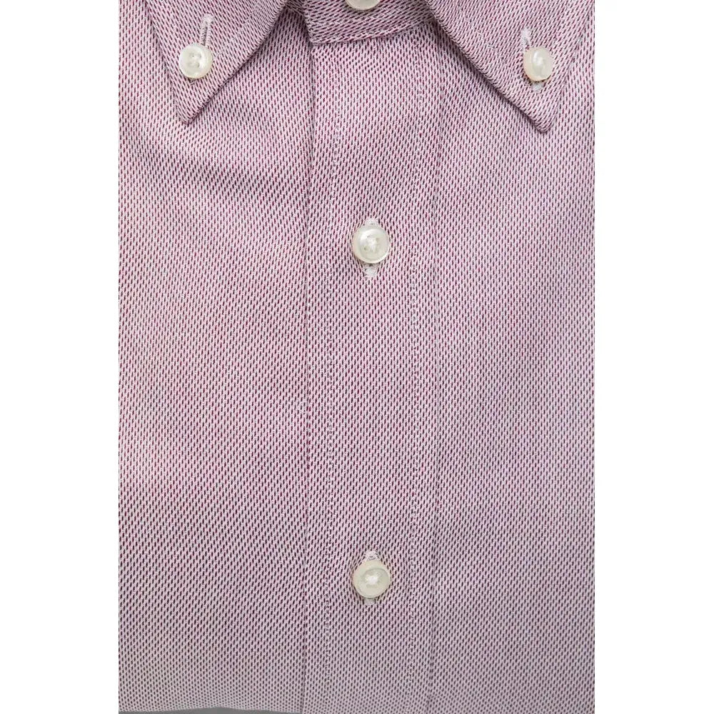 Robert Friedman Red Cotton Men Shirt Robert Friedman