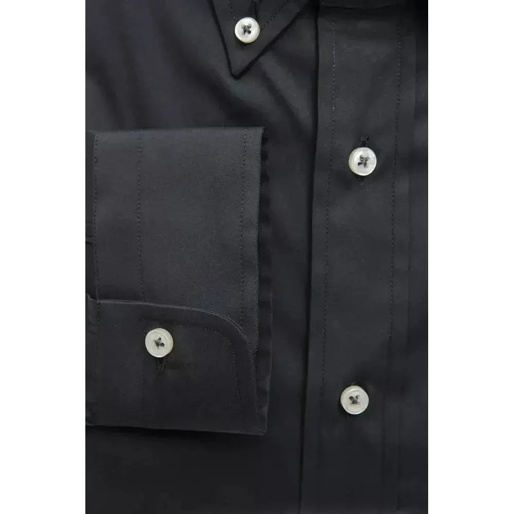 Robert Friedman Gray Cotton Men Shirt