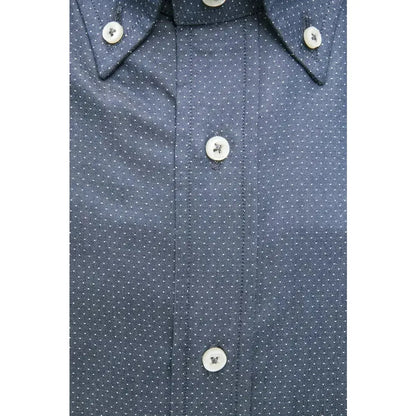 Robert Friedman Blue Cotton Men's Shirt