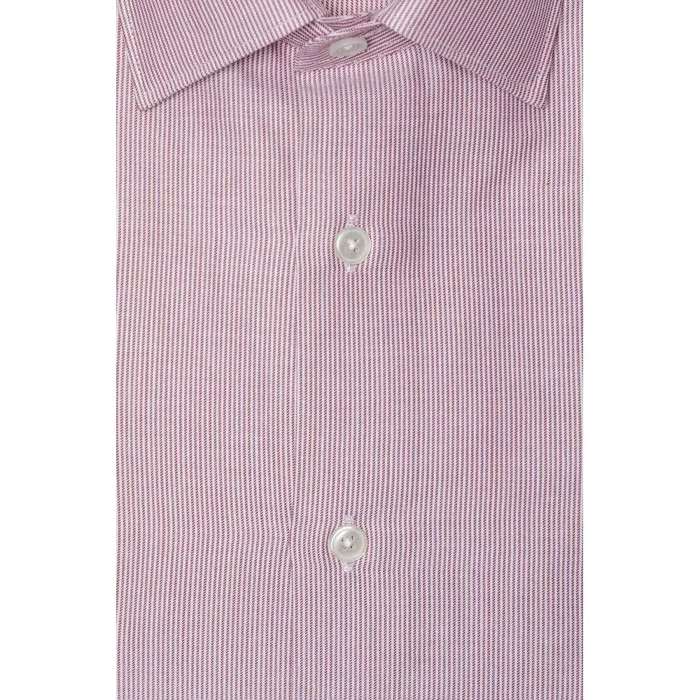 Robert Friedman Pink Cotton Men Shirt Robert Friedman