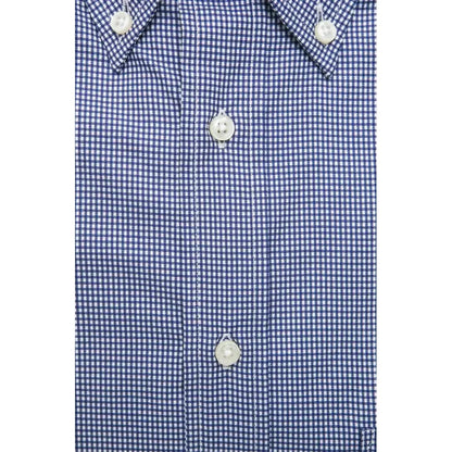 Robert Friedman Blue Cotton Men's Shirt