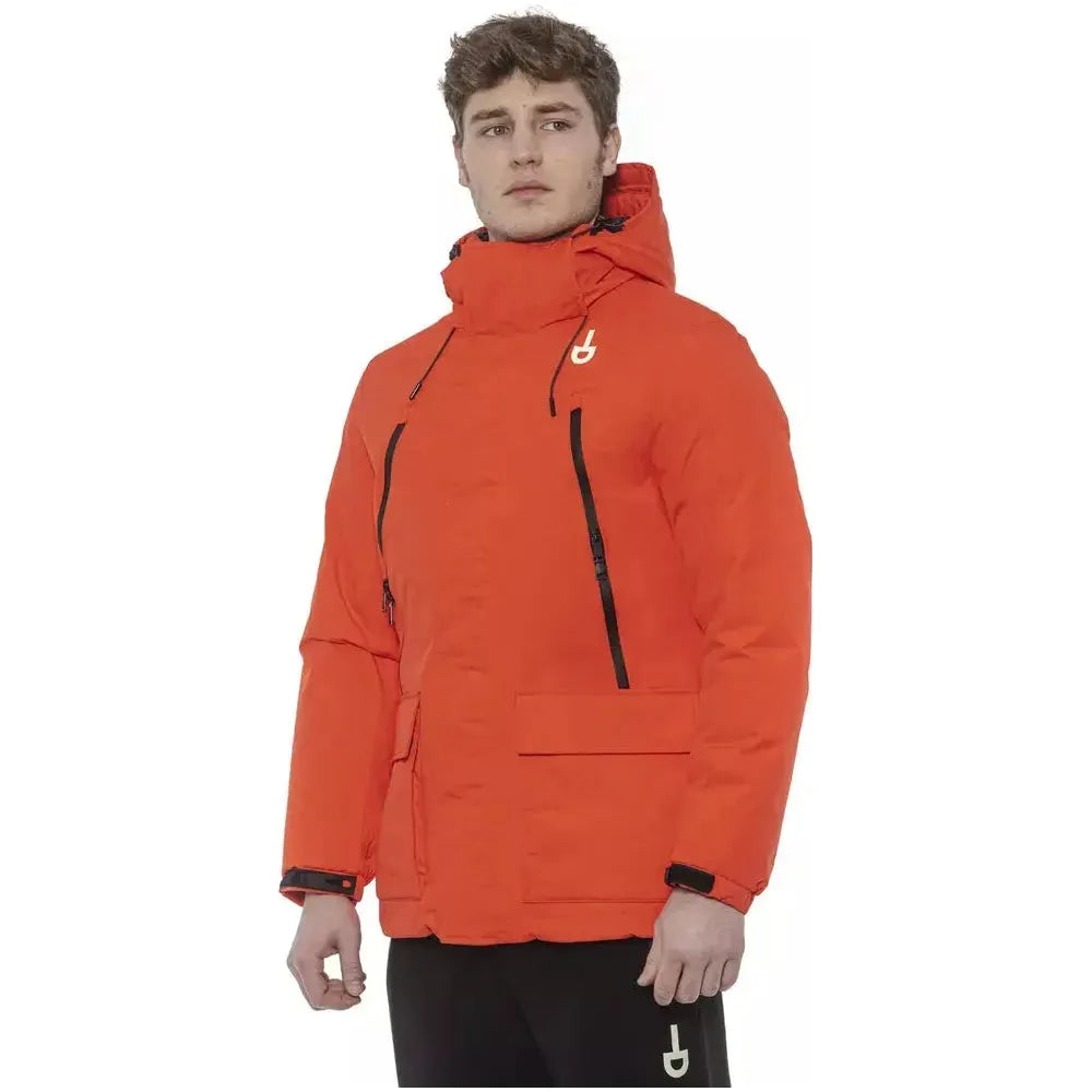 Tond Red Polyester Men's Jacket Tond