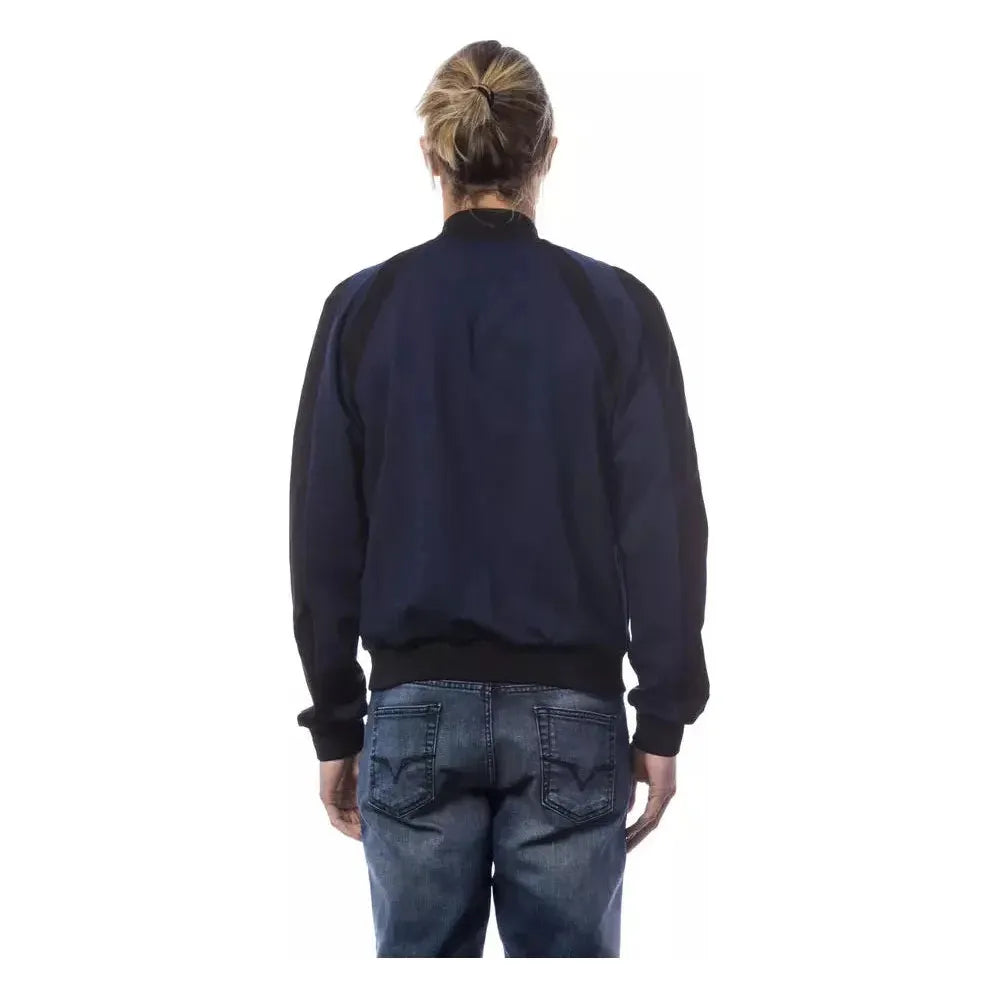 Verri Blue Viscose Men Sweater Verri