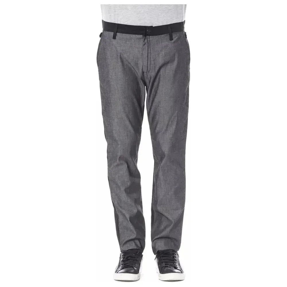 Verri Black Cotton Men's Pant