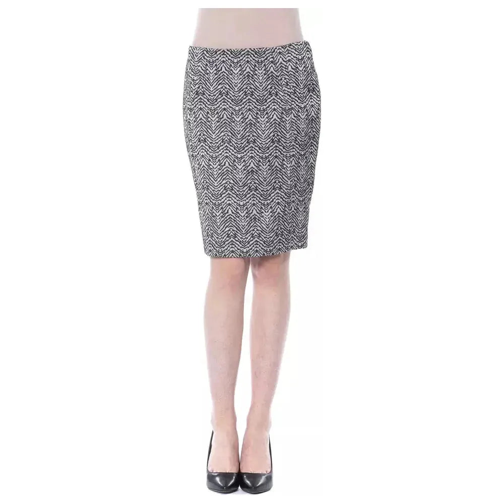 BYBLOS Black Wool Women Skirt WOMAN SKIRTS BYBLOS