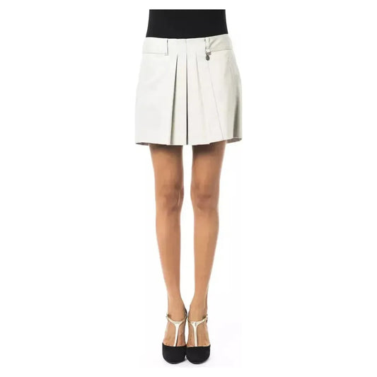 BYBLOS Gray Cotton Women Skirt BYBLOS