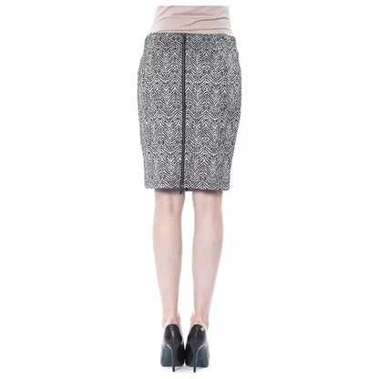 BYBLOS Black Viscose Women Skirt BYBLOS
