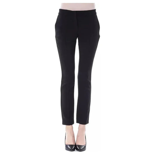 BYBLOS Black Polyester Women Pants BYBLOS