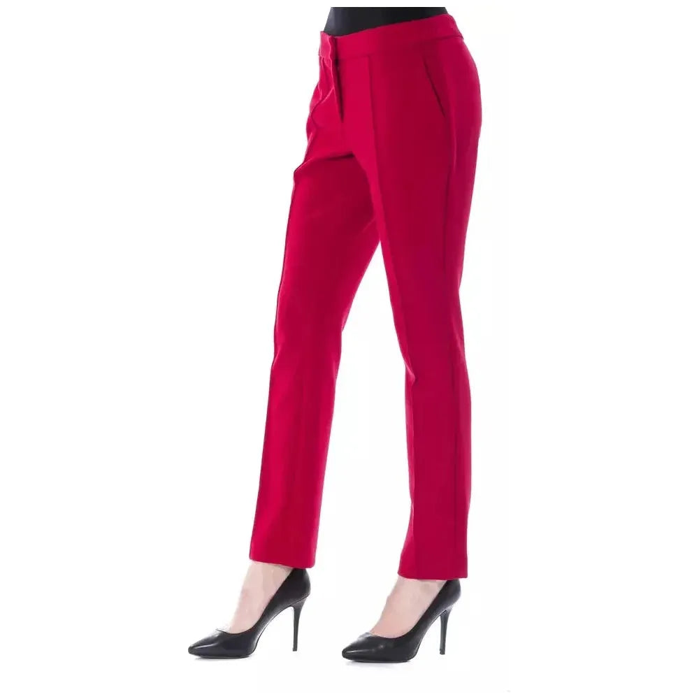 BYBLOS Fuchsia Polyester Women Pant